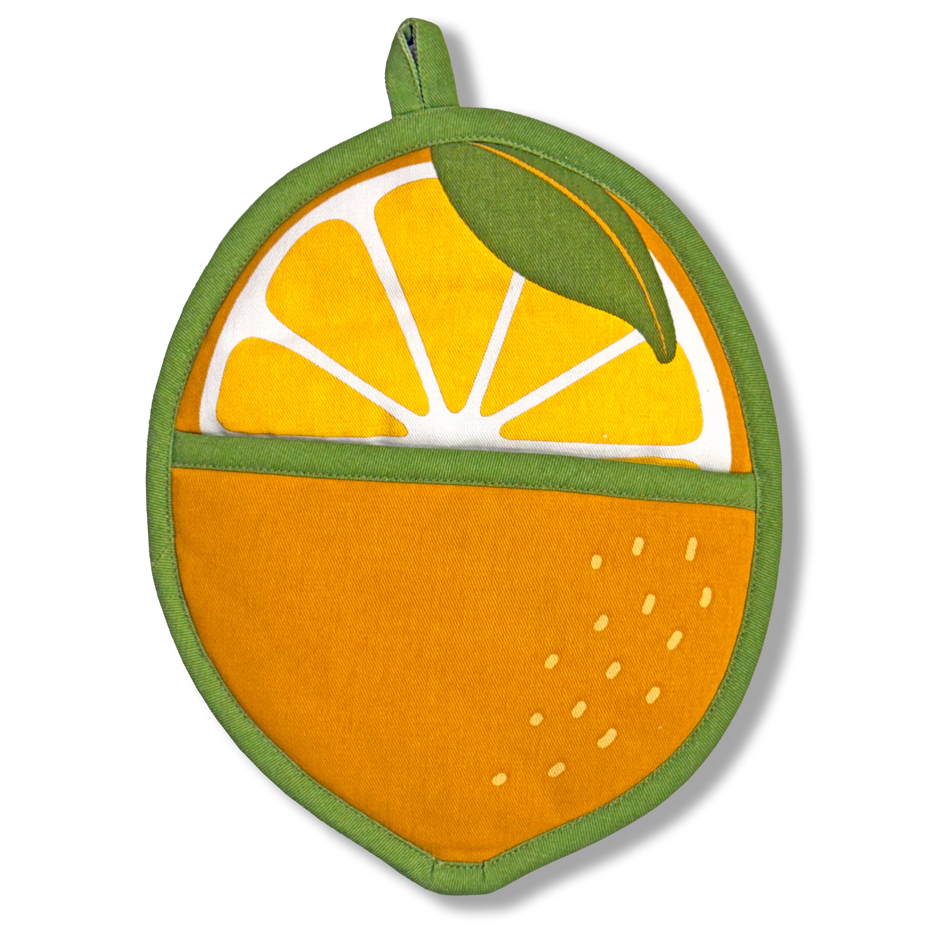 Lemon Pot Holder w/ Pocket by The Neighborgoods