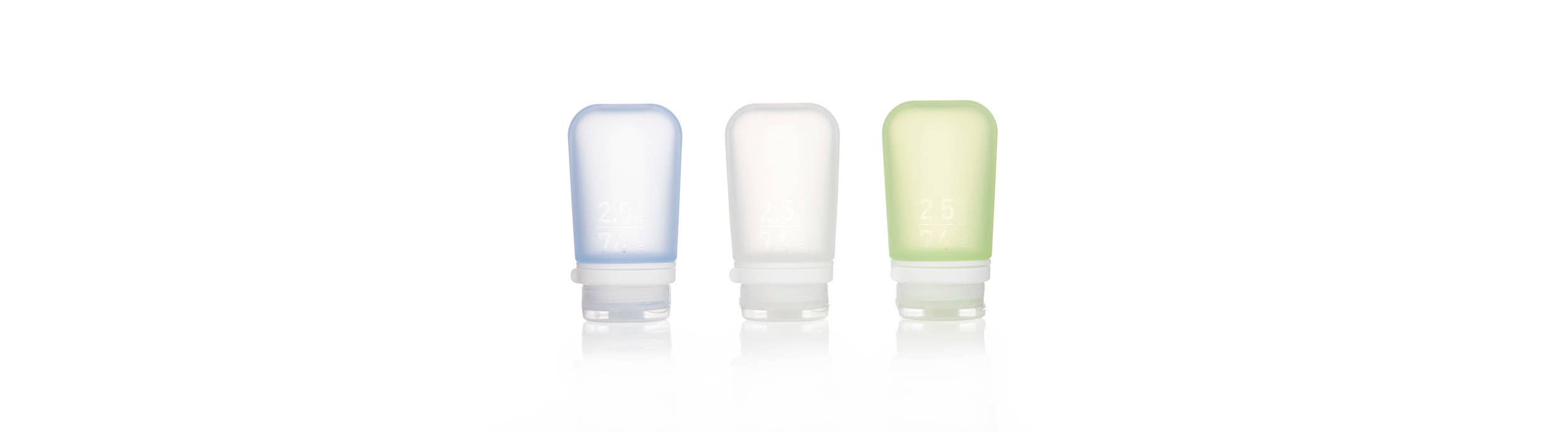 Refillable Silicone GoToob+ : Small, Medium, & Large Sizes