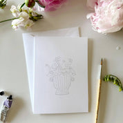 Bouquets Paintable Watercolor Notecard Set by emily lex studio