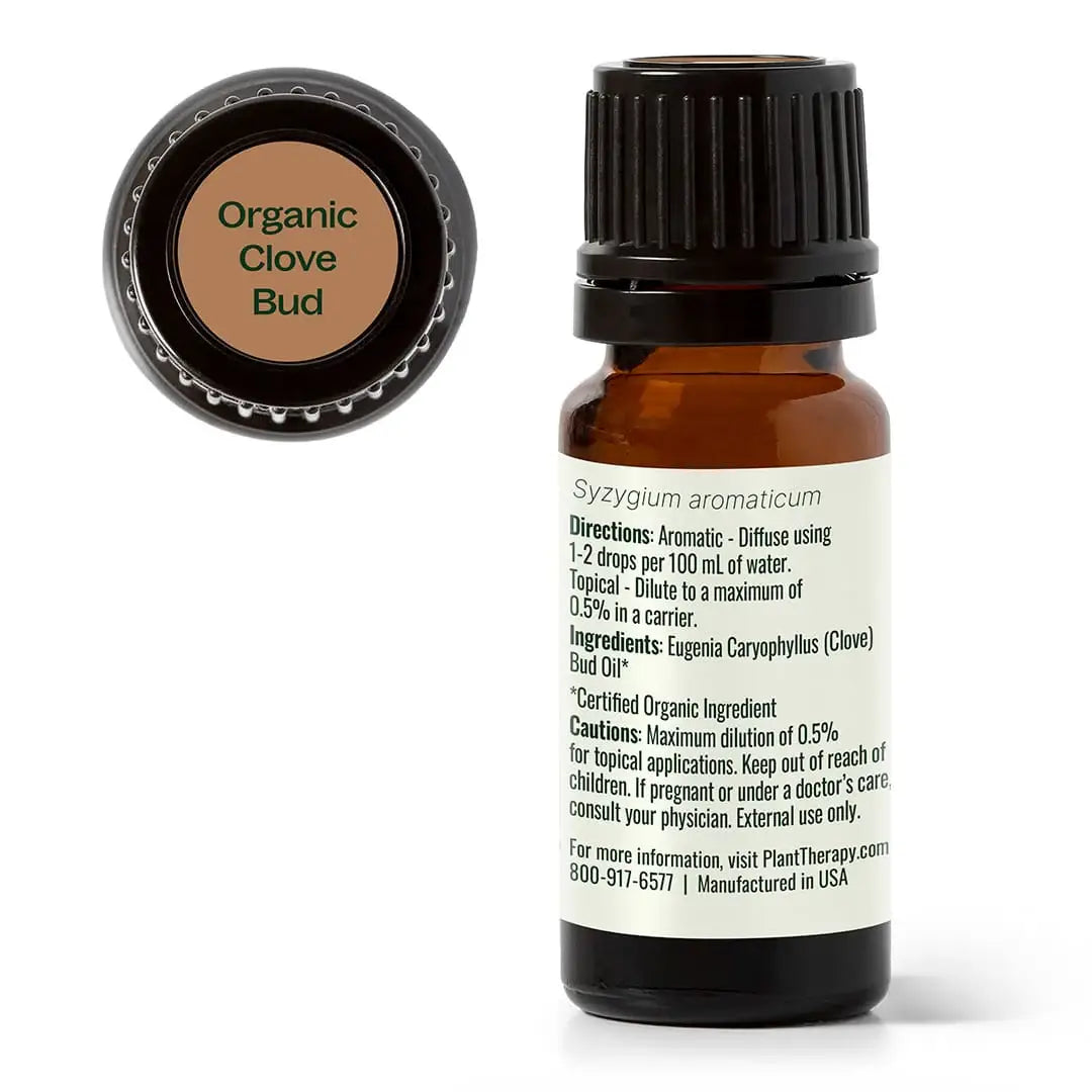 Organic Clove Bud Essential Oil 10 mL by Plant Therapy