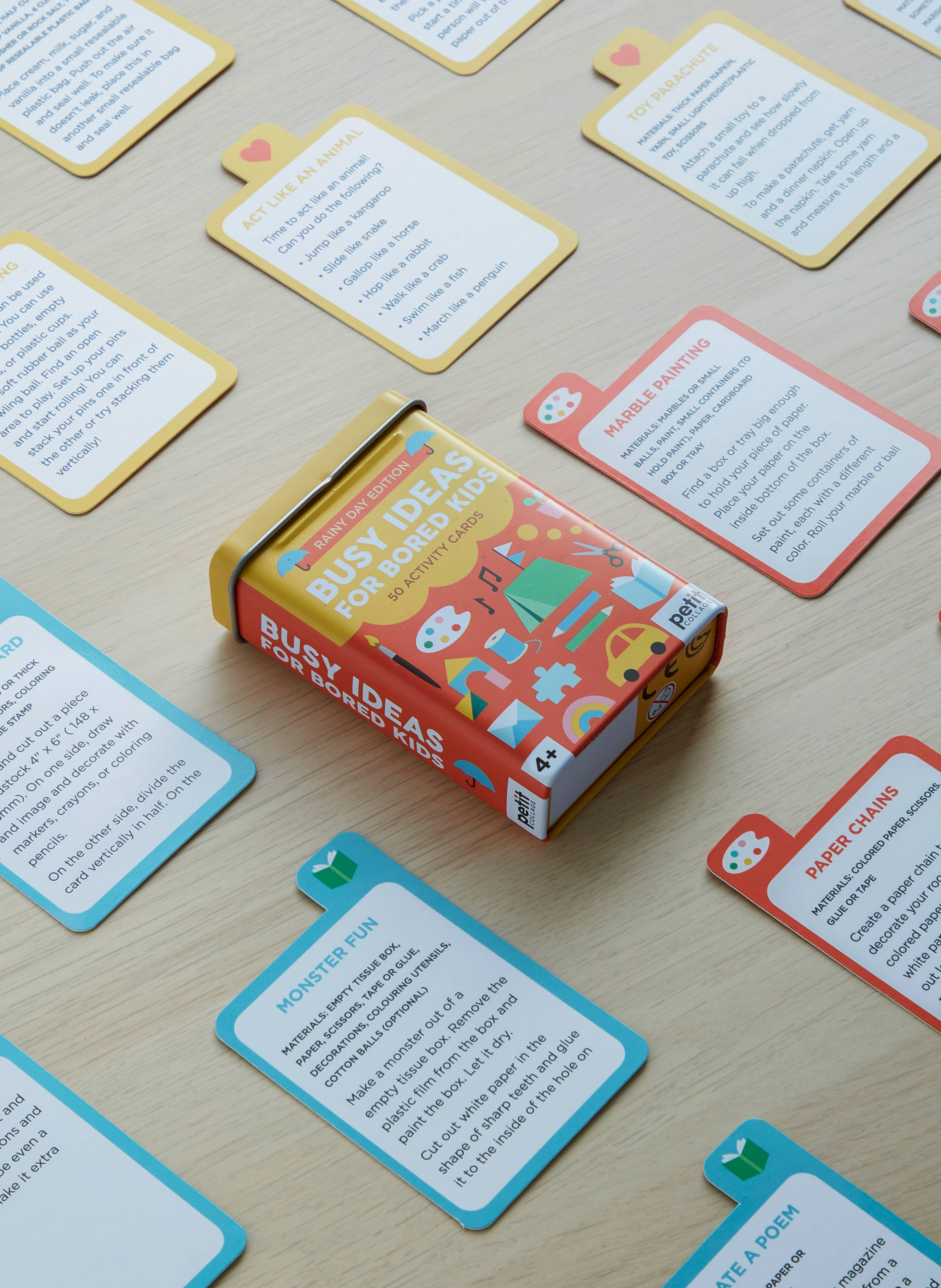 Busy Ideas for Bored Kids: Rainy Day Edition - 50 Activity Cards