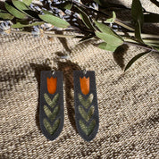 Scandi // Stained Glass Resin Earrings by Wild Lupine Folkcraft