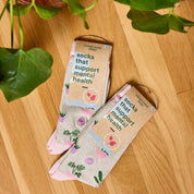 Socks that Support Mental Health (Happy Houseplants) by Conscious Step
