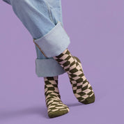 Socks that Support Women's Equality | Groovy Grid by Conscious Step