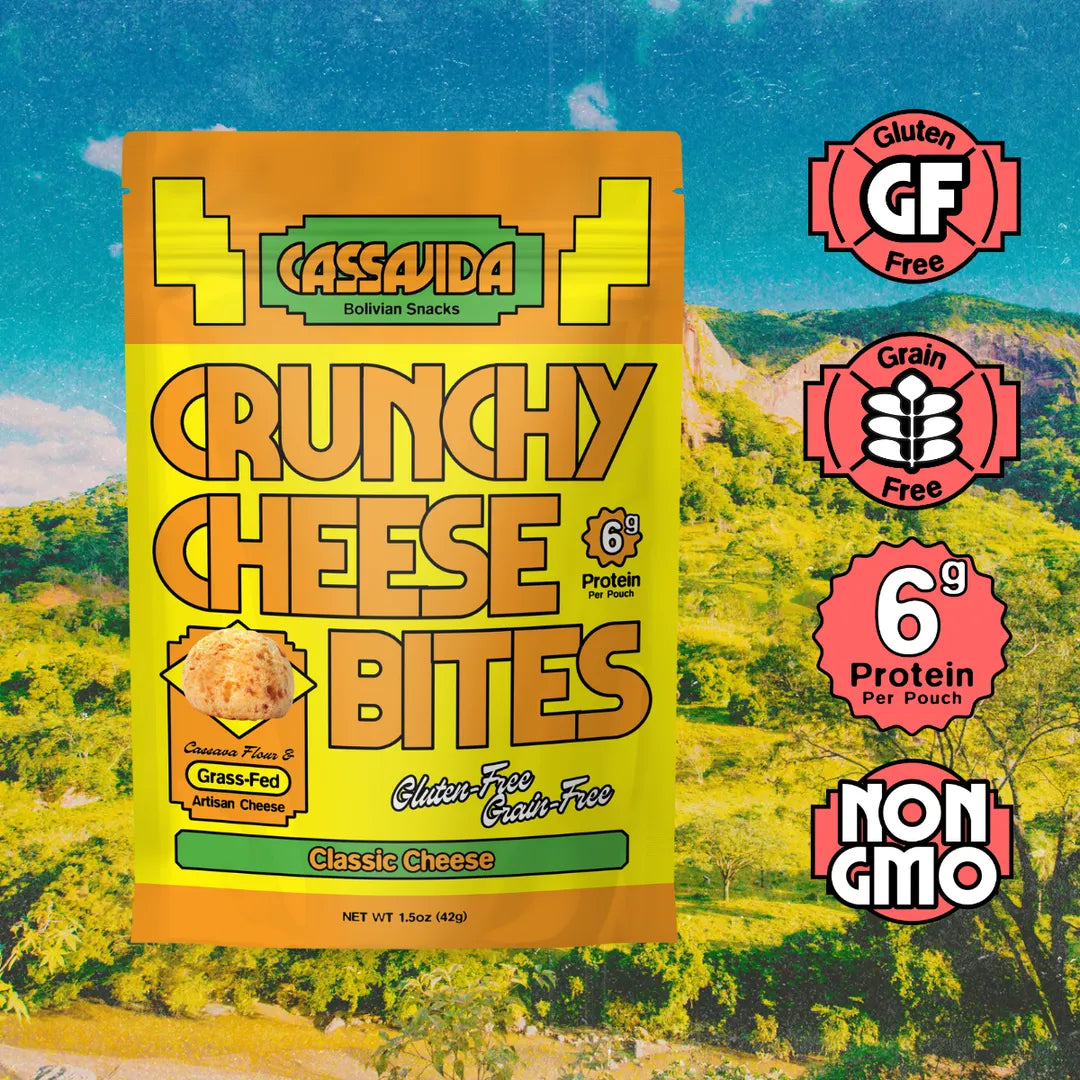 Classic Cheese Gluten-Free Cheese Bites: 4 g protein by Cassavida
