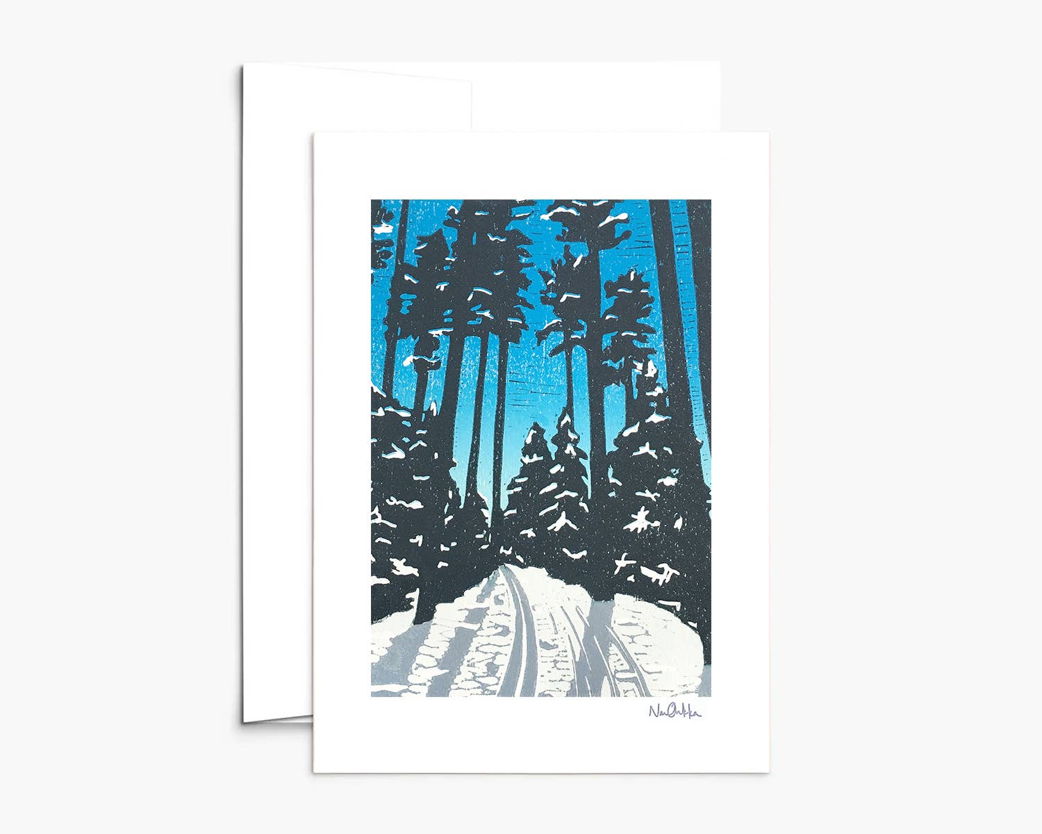 Winter Themed Boxed Set of Greeting Cards by Nan Onkka Prints