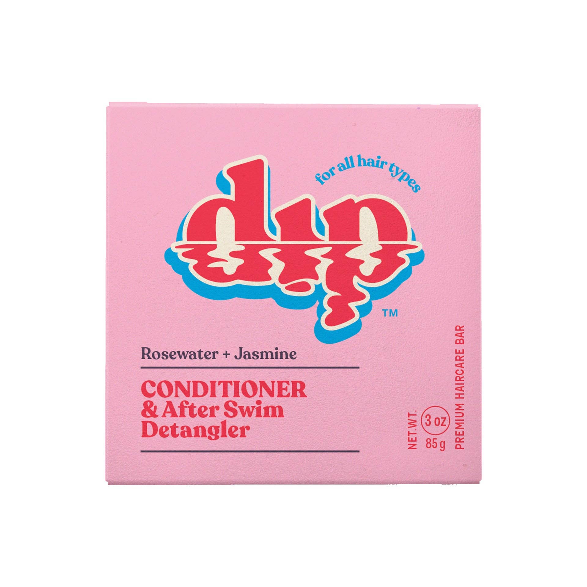 Full-Size Rosewater & Jasmine Conditioner Bar & After Swim Detangler by Dip