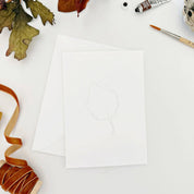 Fall Leaves Paintable Watercolor Notecard Set by emily lex studio