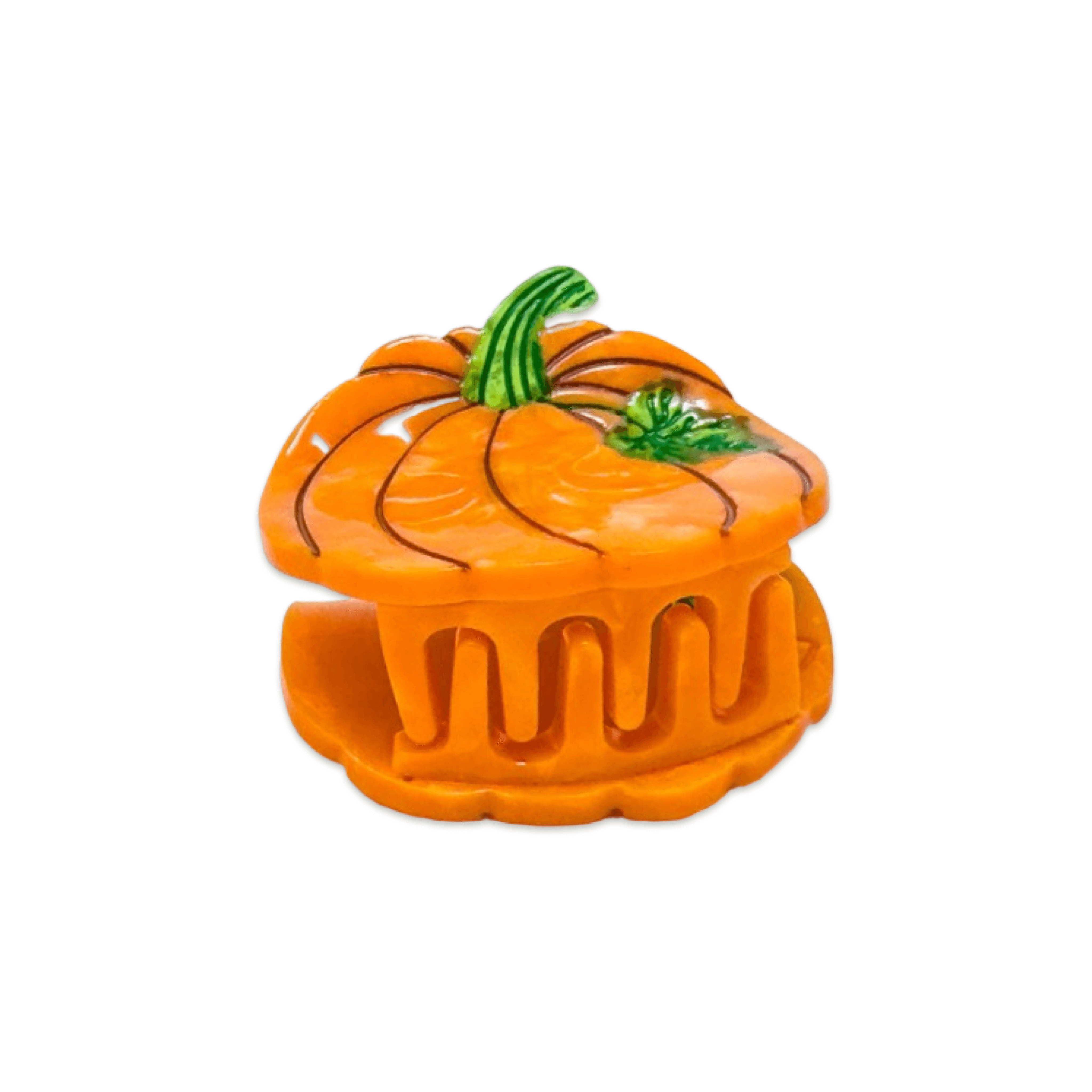 Mini Pumpkin Hair Claw Clip by Jenny Lemons