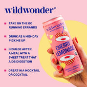 Cherry Lemonade Sparkling Prebiotic + Probiotic Drink by wildwonder