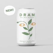 Holy Basil & Lemon Adaptogenic Sparkling Water by DRAM