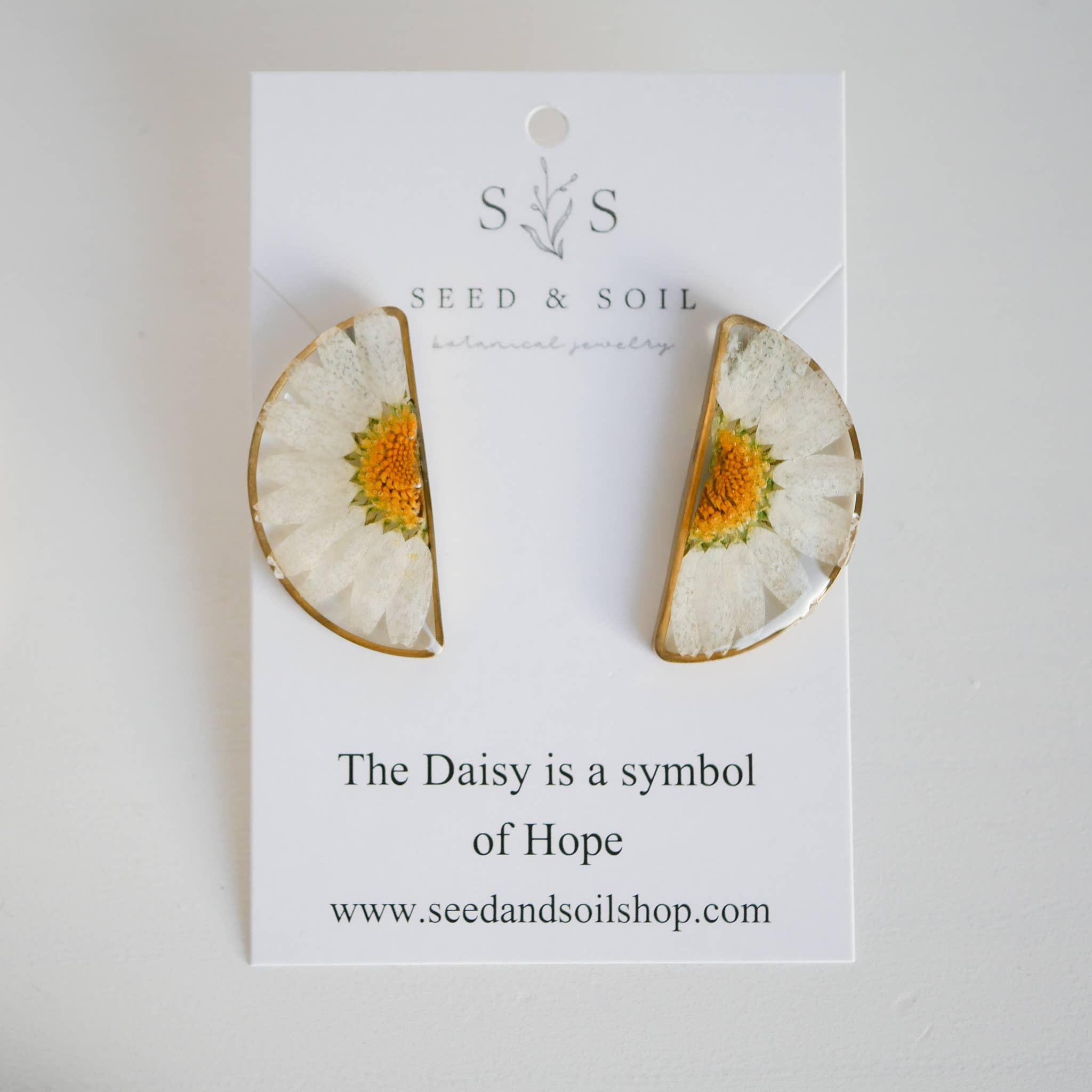 Forgetmenot Horizon Earrings by Seed & Soil Botanical Jewelry