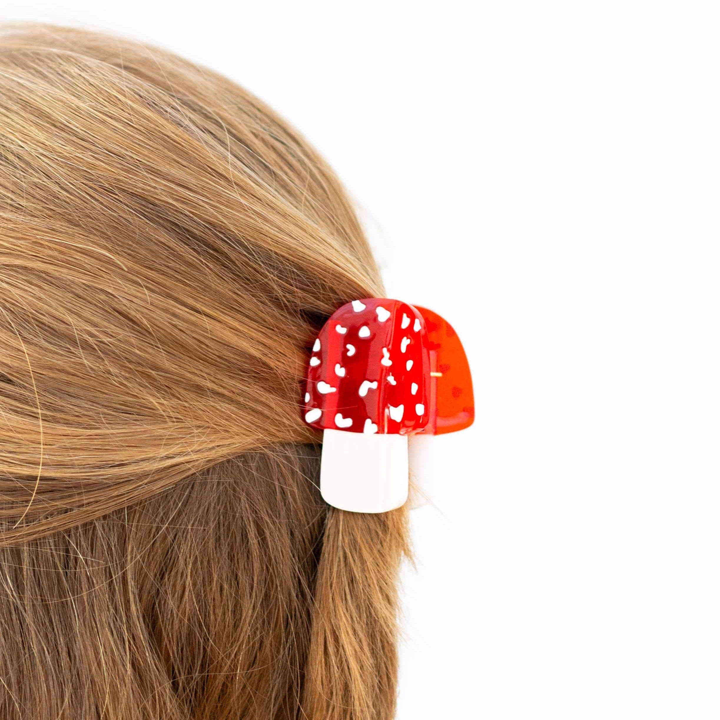 Mini Mushroom Hair Claw Clip by Jenny Lemons