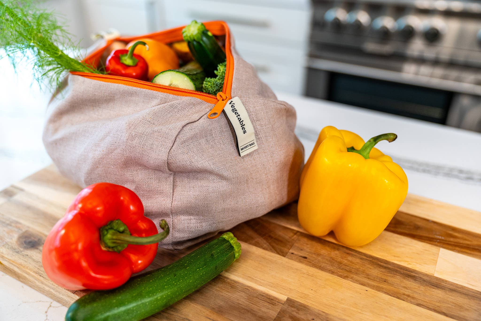 Reusable Veggies Linen Bag by Ambrosia Bag