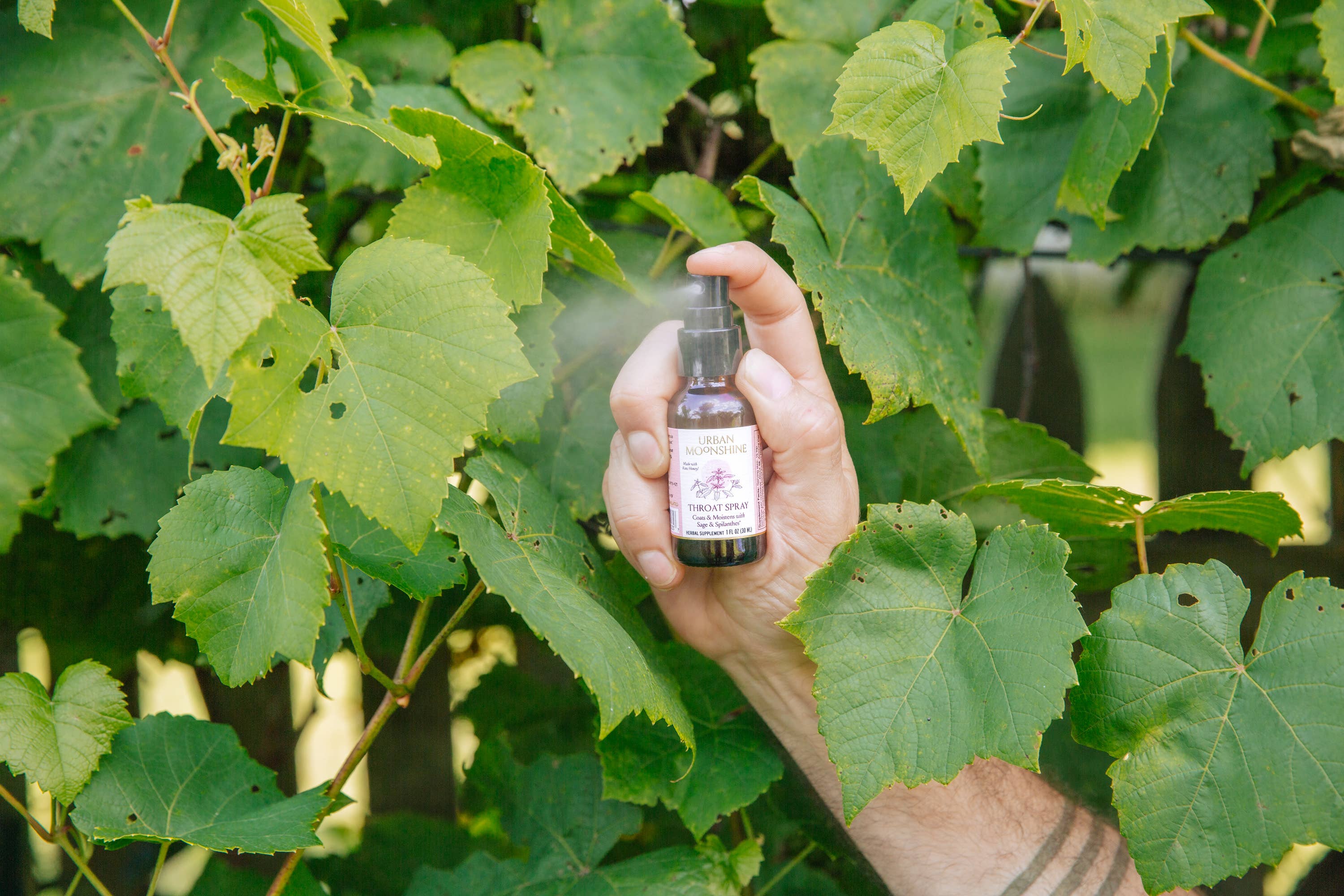 Throat Spray - Herbal First Aid to Soothe, Moisten & Coat by Urban Moonshine