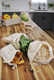 Cotton Muslin Bulk Shopping Bags 3-Pack by Me Mother Earth