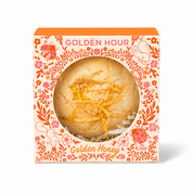 The Golden Hour Bath Bomb in Golden Honey by Sow the Magic