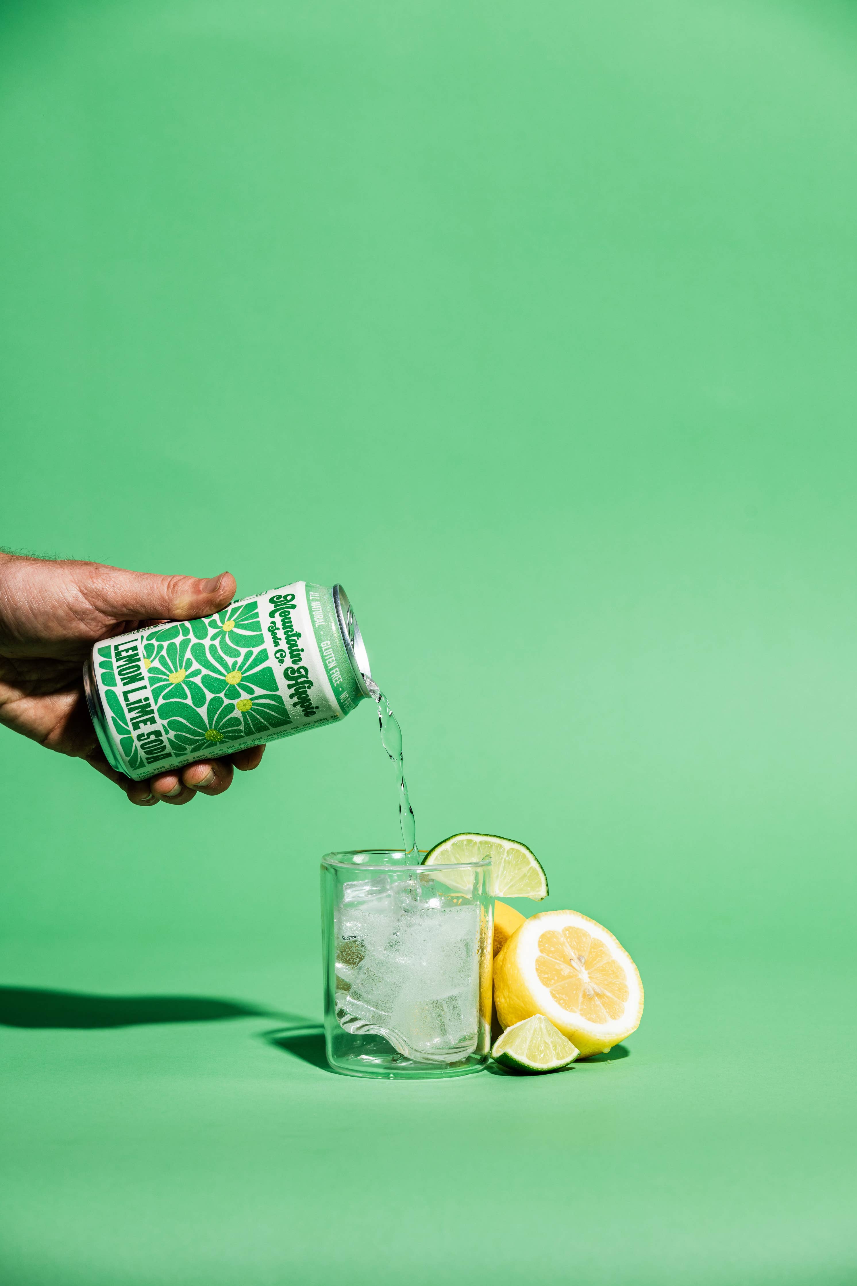 Lemon Lime Natural Soda by Mountain Hippie Soda Co.