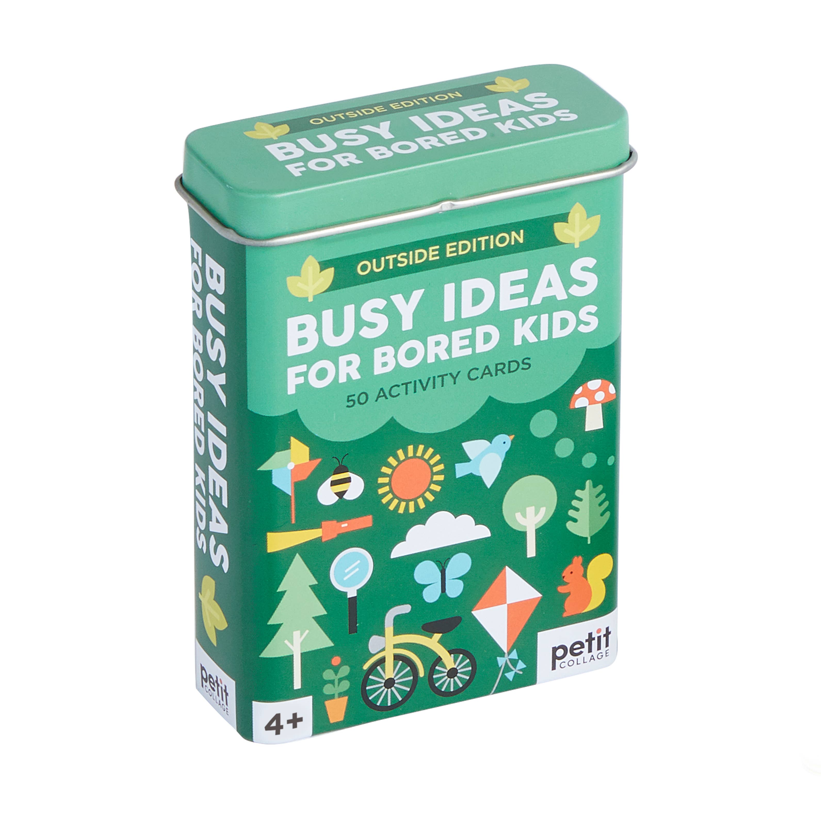 Busy Ideas for Bored Kids: Outdoor Edition - 50 Activity Cards