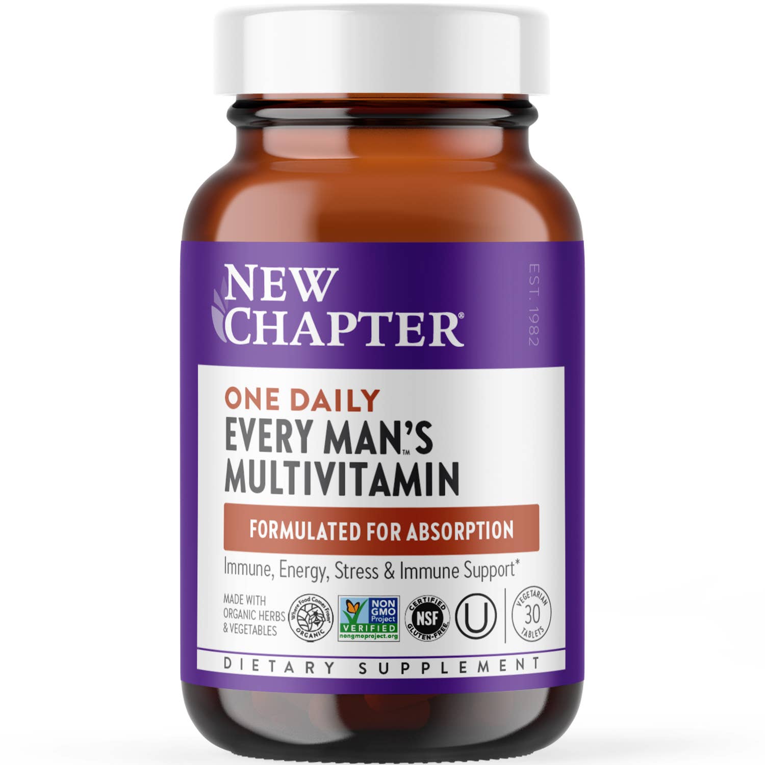 NEvery Man’s One Daily Multivitamin, 30 Tablets by New Chapter