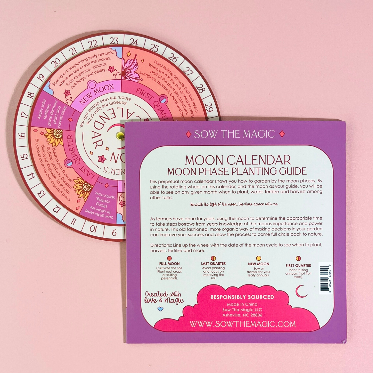 Moon Calendar Spinner Planting Guide by Sow the Magic