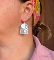 Radiant // Stained Glass Resin Earrings by Wild Lupine Folkcraft