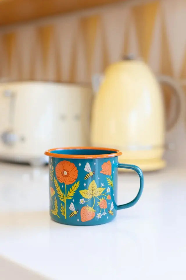 Garden Buzz Enamel Mug, 16 oz by Trek Light