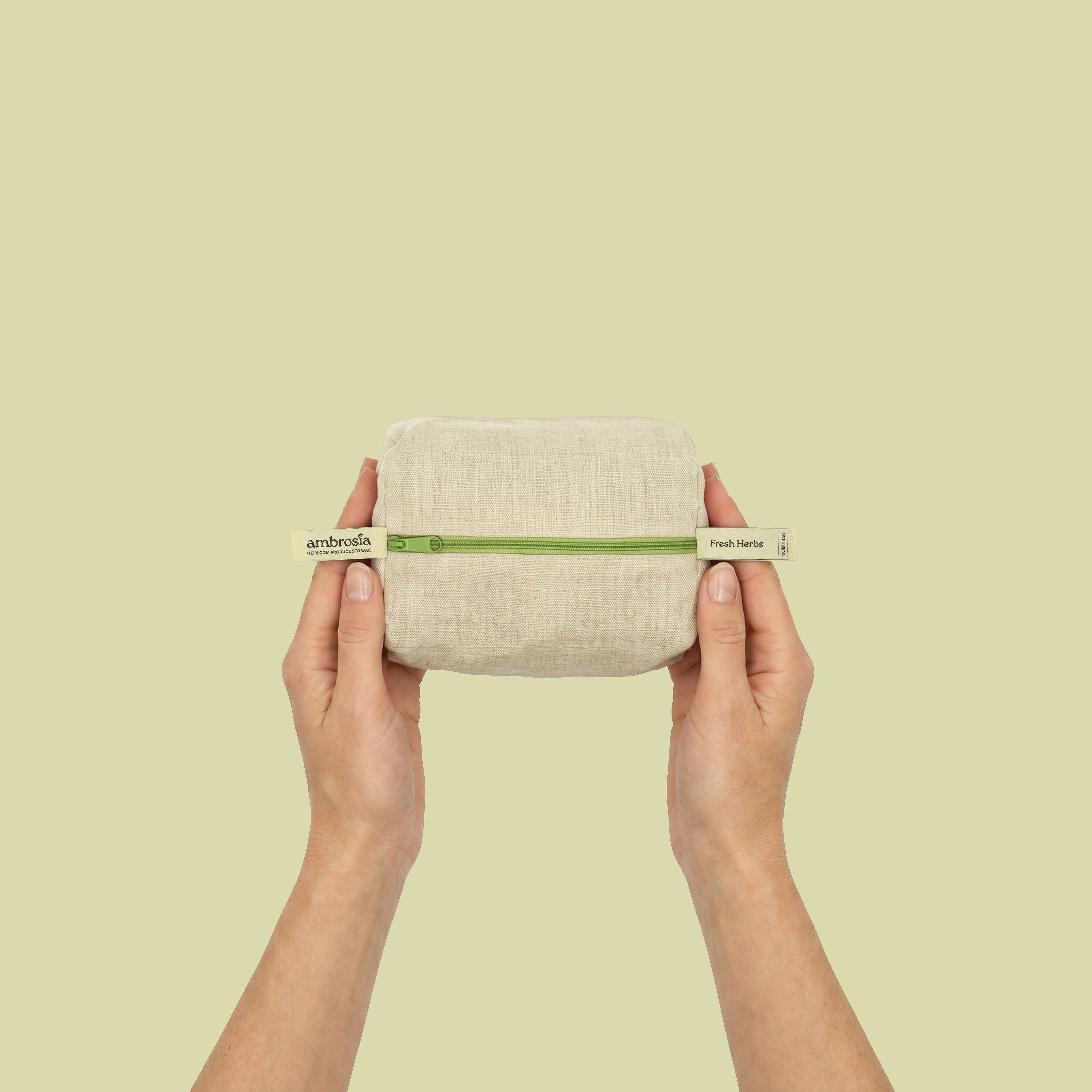 Reusable Fresh Herb Linen Bag by Ambrosia Bag