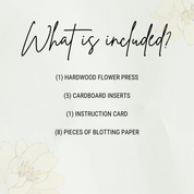 Hardwood Flower Pressing Kit | 7"x7"