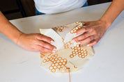 Reusable Beeswax Sandwich Wrap - Honeycomb Print by Bees Wrap