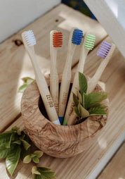 Bamboo Kid's Toothbrush - Blue by Zefiro