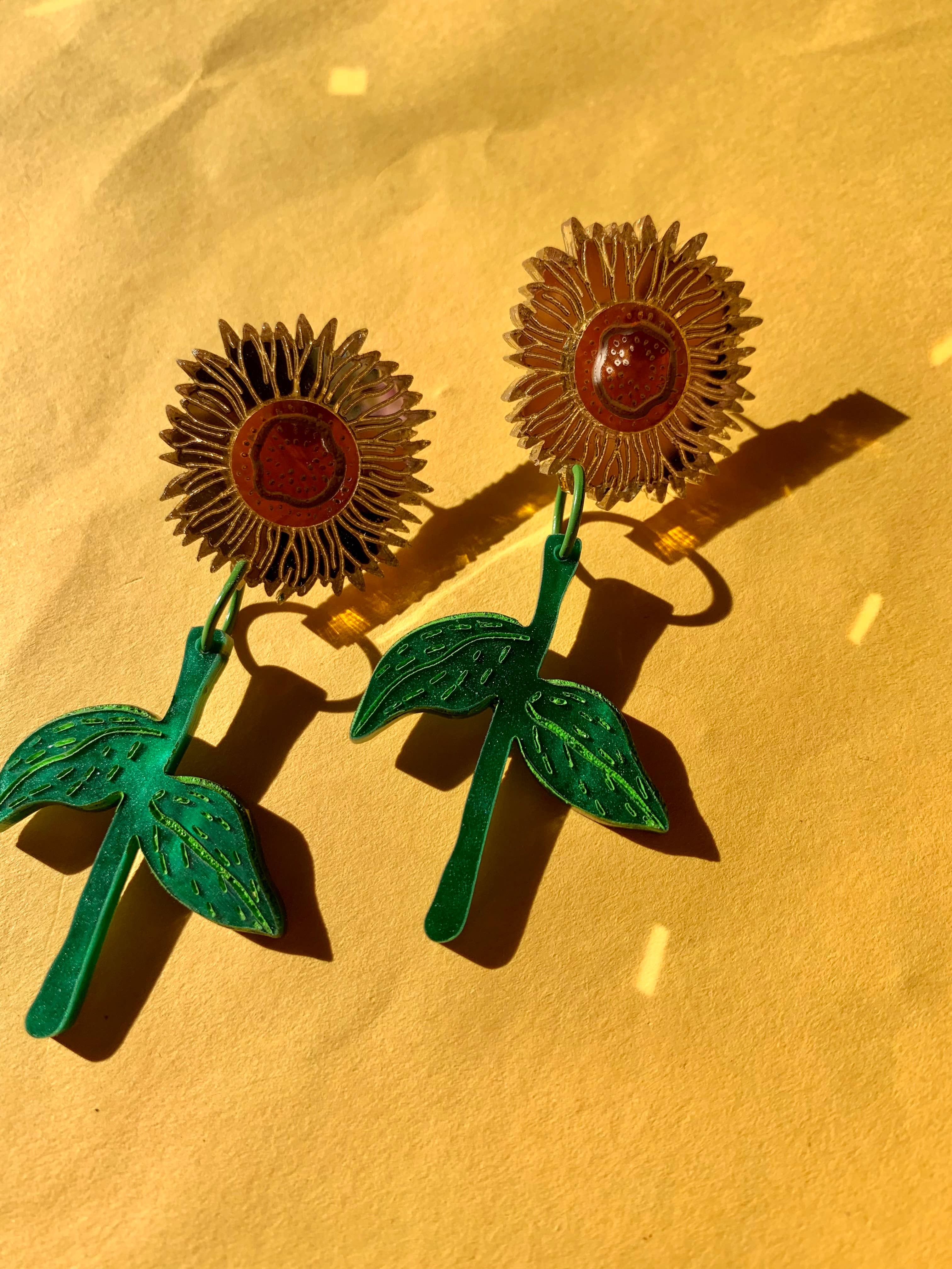 Sunflowers Earrings by Not Picasso