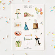 Celebrate Sticker Sheets by emily lex studio