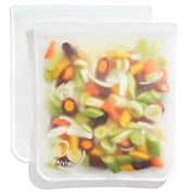 Reusable Flat Gallon Storage Bags - Clear - 2 Pack by Rezip Co.