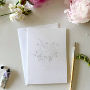 Bouquets Paintable Watercolor Notecard Set by emily lex studio