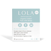 Regular Organic Cotton Ultra Thin Pads w/ Wings, 20 ct by LOLA