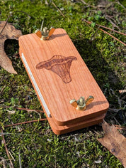 Pocket-Sized Flower Press with Chanterelle Mushroom Design | 2"x4"