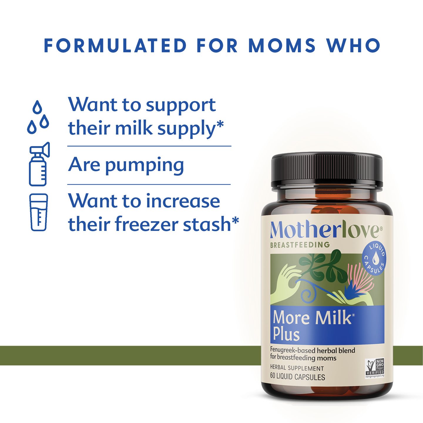 More Milk Plus Capsules by Motherlove Herb