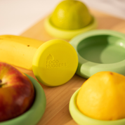 Sage Green Reusable Silicone Food Savers (Set of 5) by Food Huggers