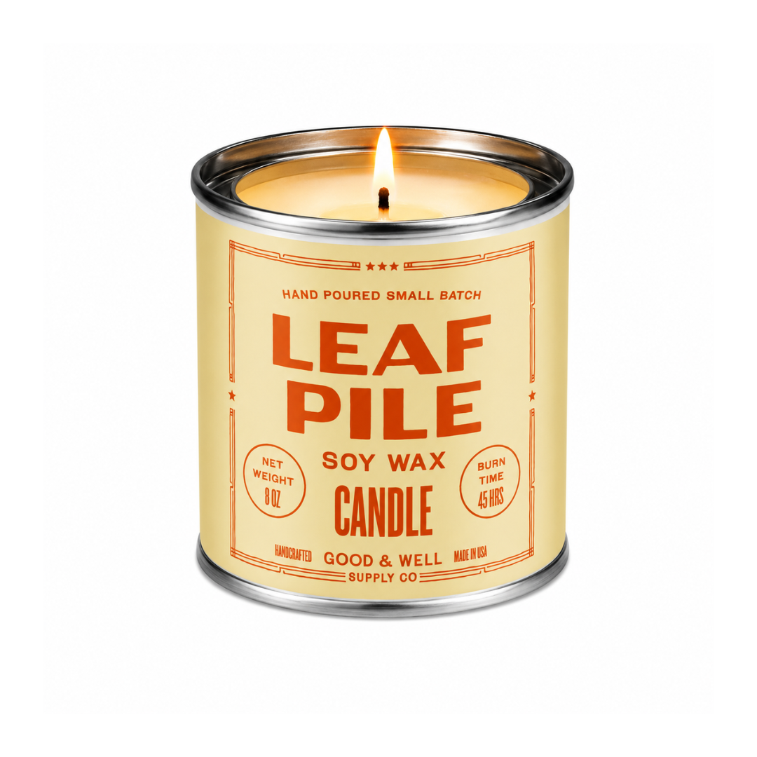 Leaf Pile Soy Candle by Good & Well Supply Co.