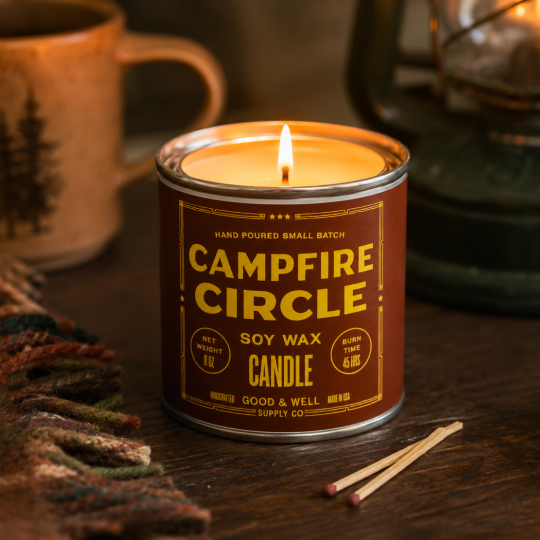 Campfire Circle Soy Candle by Good & Well Supply Co.