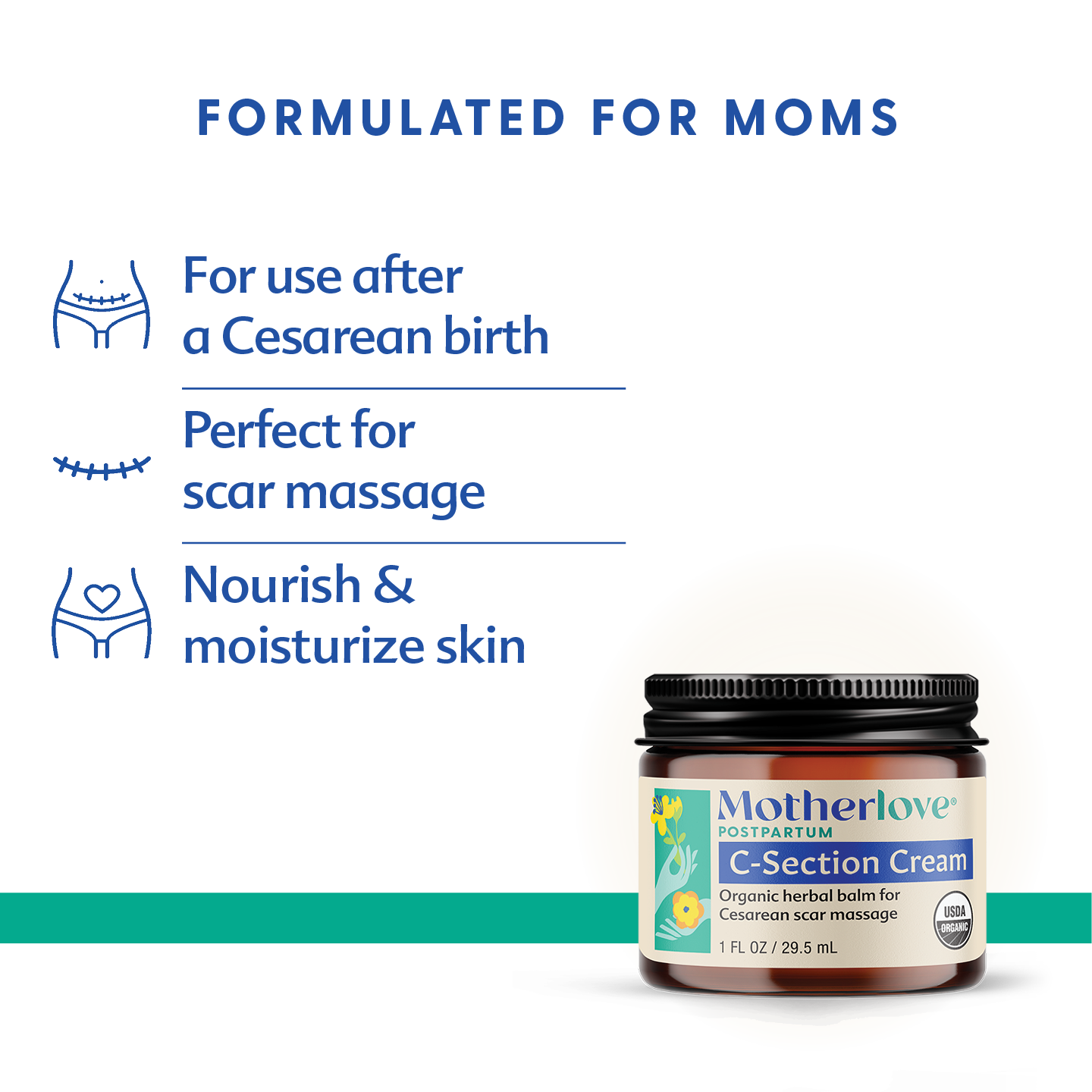 C-Section Cream 1 oz by Motherlove Herb