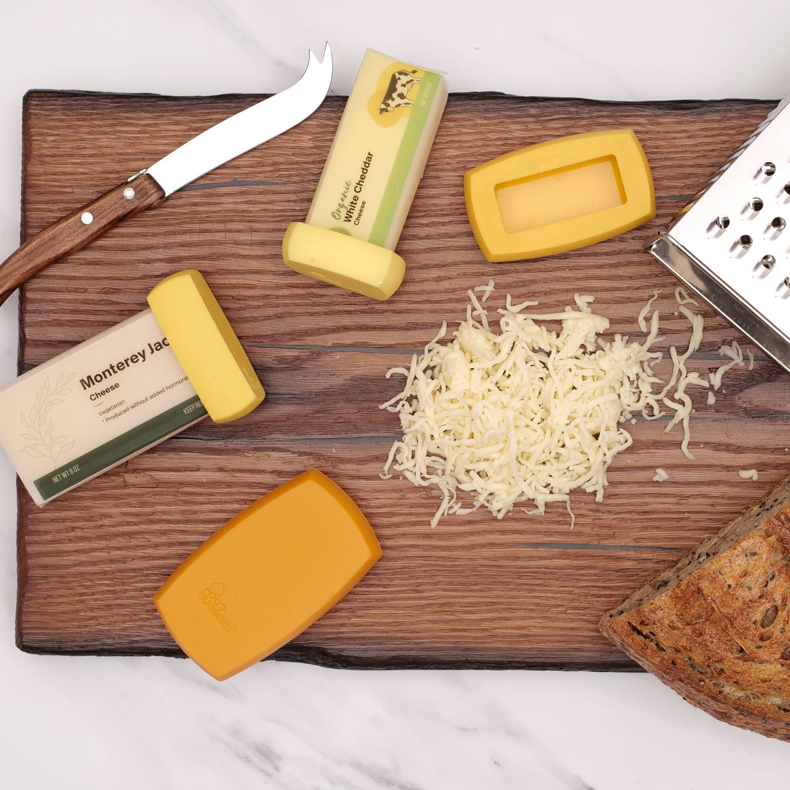 Reusable Silicone Cheese Savers (Set of 4) by Food Huggers