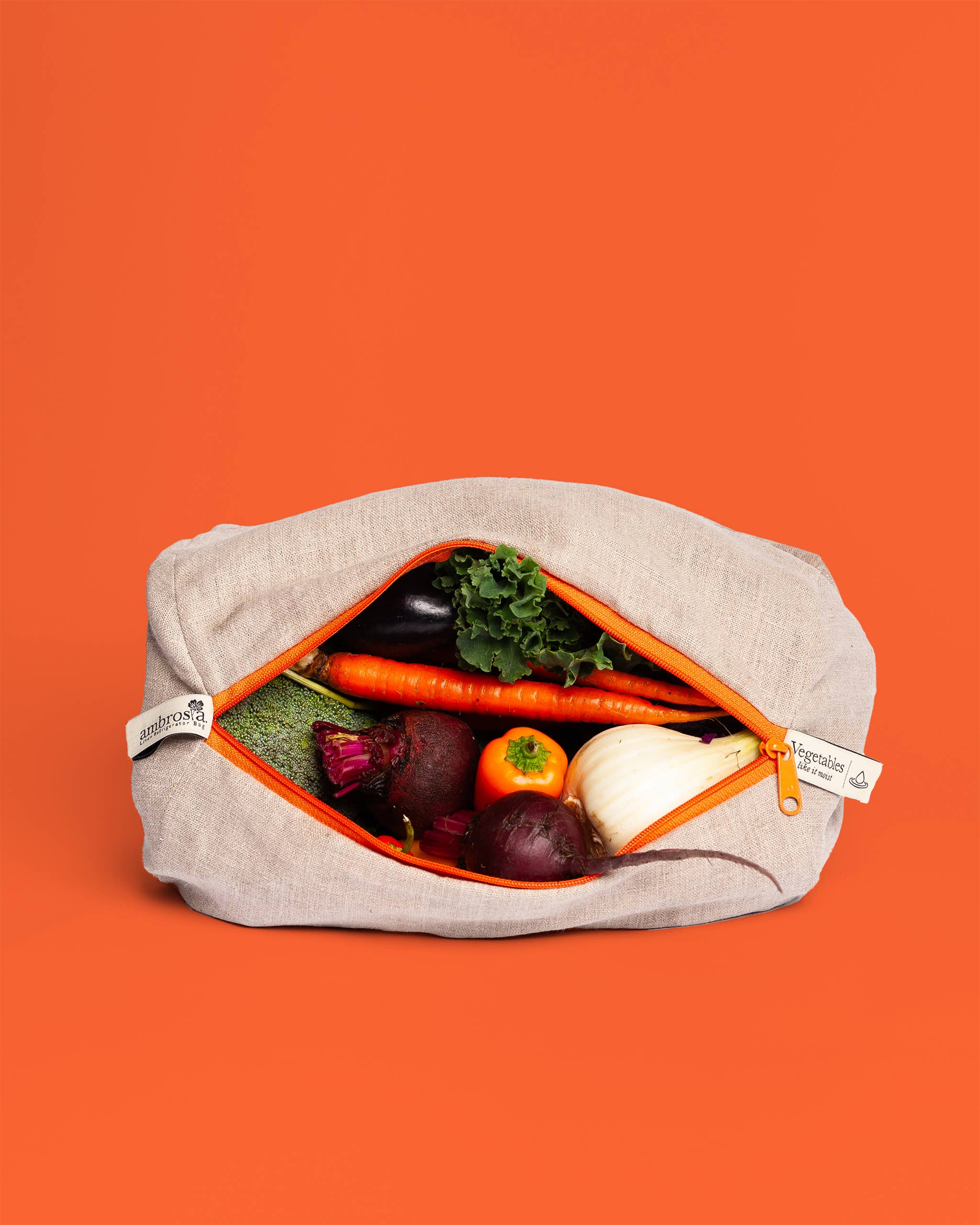 Reusable Veggies Linen Bag by Ambrosia Bag