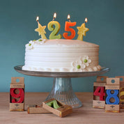 Pure Beeswax Birthday Cake Number Candles by Big Dipper Wax Works