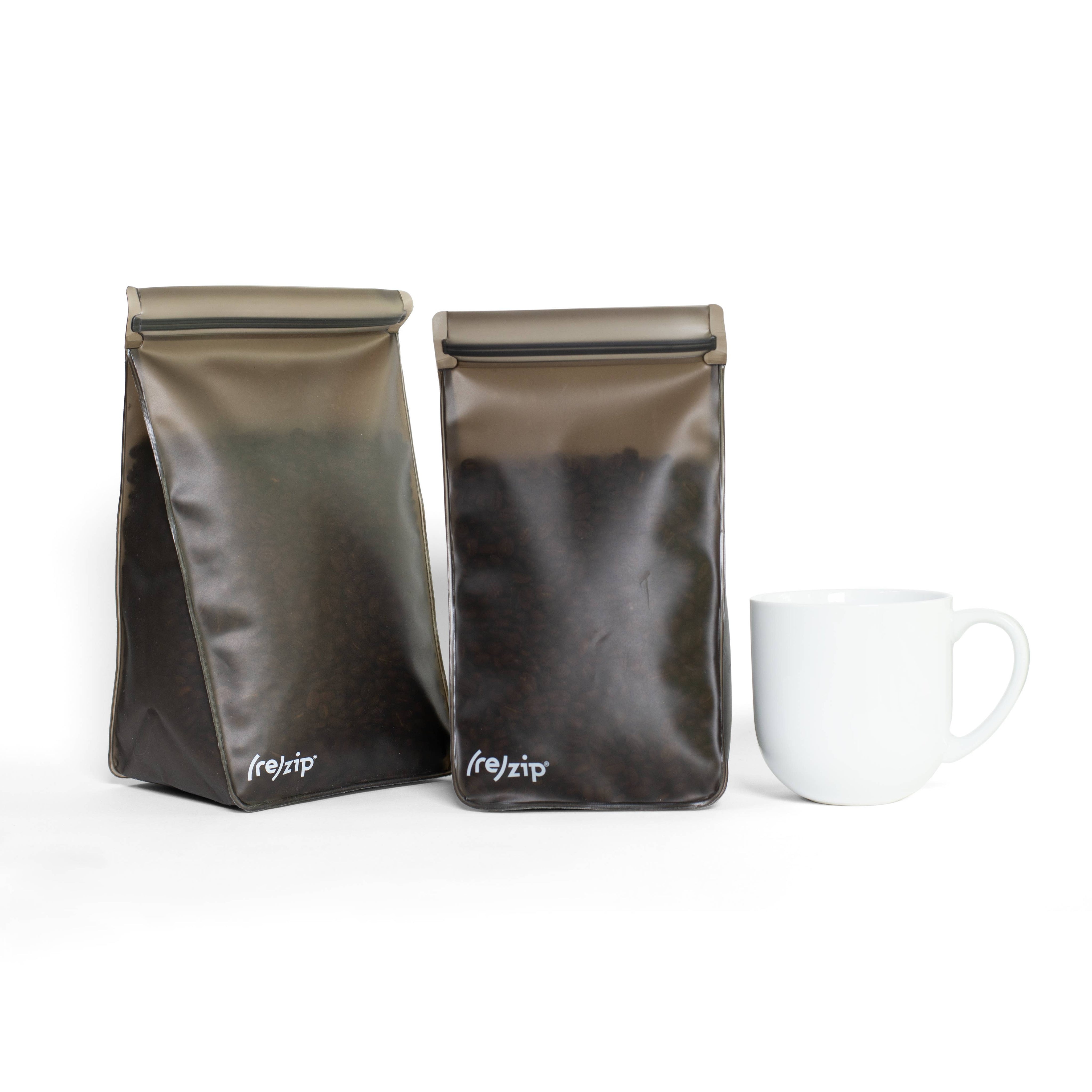 Airtight Reusable Coffee/Tea Storage Bags - 2 Piece Set by Rezip Co.