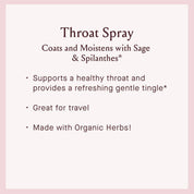Throat Spray - Herbal First Aid to Soothe, Moisten & Coat by Urban Moonshine