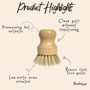 Bamboo Pot Scrubber by Bamboo Switch