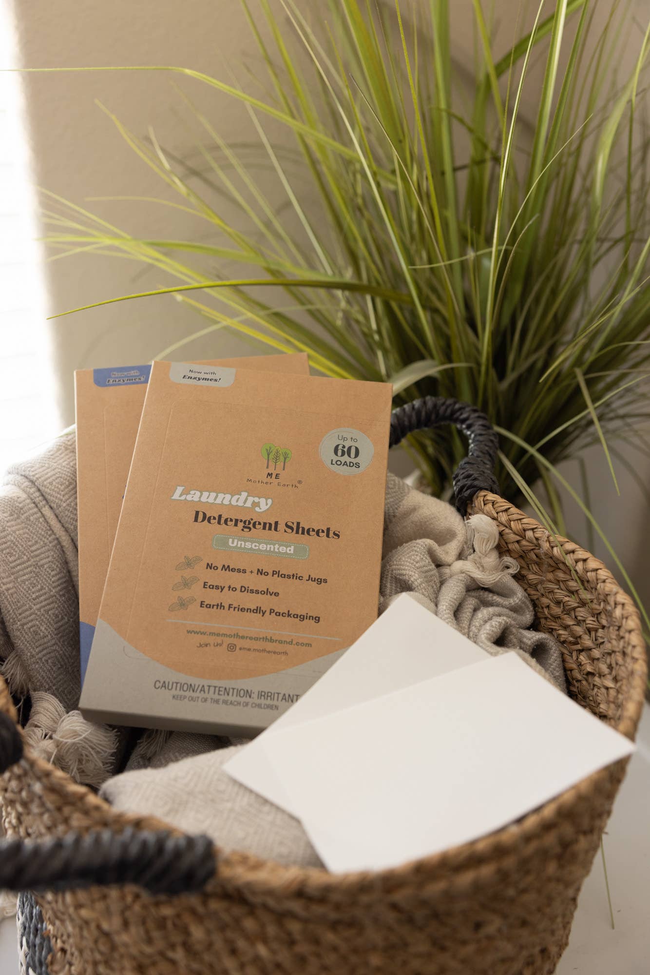Unscented 60-Load Laundry Detergent Sheets by Me Mother Earth