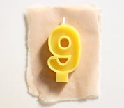Beeswax Number Birthday Candles by FD Market